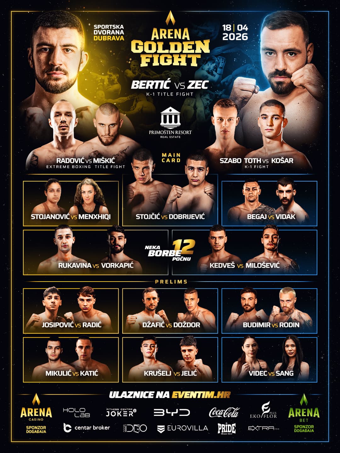 Arena Golden Fight 12